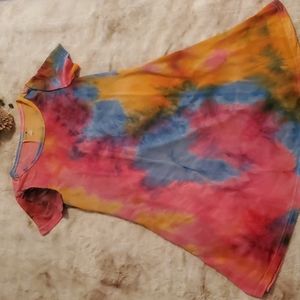 Sumona colorful tie dye sun dress